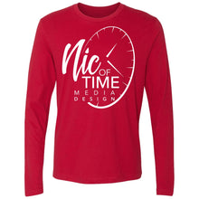 Load image into Gallery viewer, Nic of Time white logo NL3601 Men&#39;s Premium LS