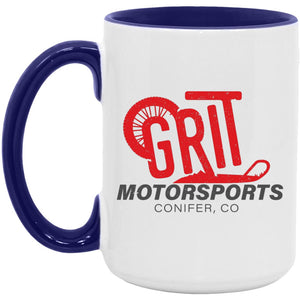 GRIT Motorsports red logo AM15OZ 15oz. Accent Mug
