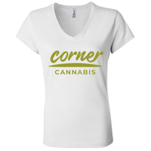 Load image into Gallery viewer, Corner Cannabis B6005 Ladies&#39; Jersey V-Neck T-Shirt