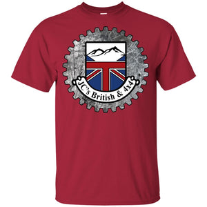 JC's British round logo G200B Gildan Youth Ultra Cotton T-Shirt