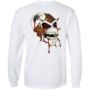Dark Side Racing 2-sided print w/ skull on back G240 Gildan LS Ultra Cotton T-Shirt