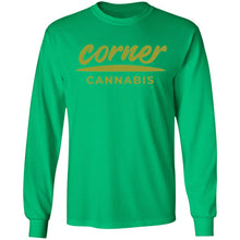 Load image into Gallery viewer, Corner Cannabis G240 Gildan LS Ultra Cotton T-Shirt