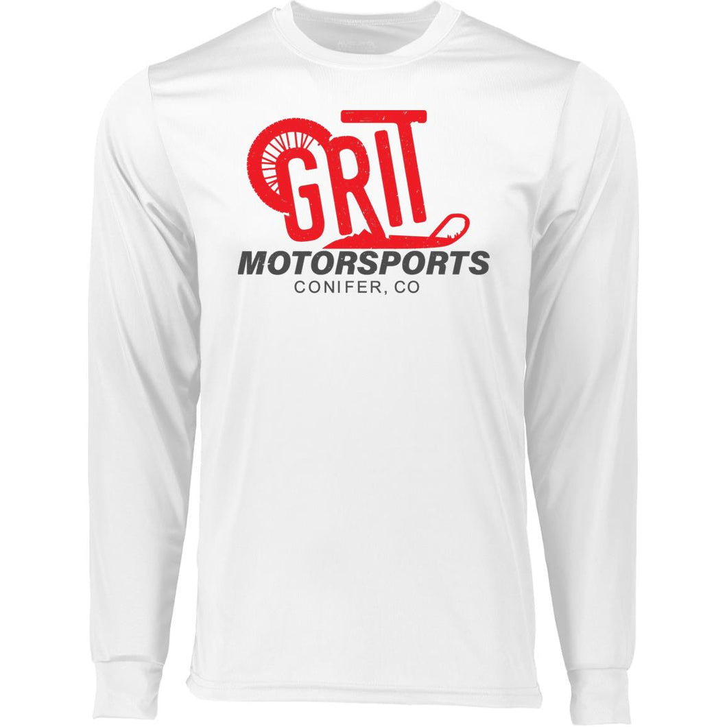GRIT Motorsports red logo 788 Long Sleeve Moisture-Wicking Tee