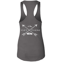 Load image into Gallery viewer, RORA white logo 2-sided print NL1533 Next Level Ladies Ideal Racerback Tank