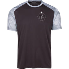 Load image into Gallery viewer, TH white logo 2-sided print ST371 CamoHex Colorblock T-Shirt