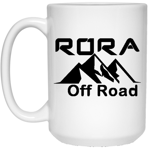 RORA black logo 21504 15 oz. White Mug