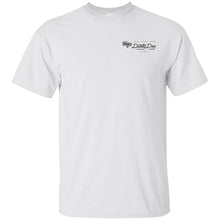 Load image into Gallery viewer, Dusty Dog gray logo 2-sided print G200B Gildan Youth Ultra Cotton T-Shirt