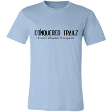 Load image into Gallery viewer, Conquered Trails CameWheeledConquered 3001C Bella + Canvas Unisex Jersey Short-Sleeve T-Shirt