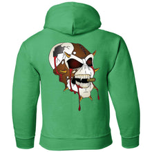 Load image into Gallery viewer, Dark Side Racing 2-sided print w/ skull on back G185B Gildan Youth Pullover Hoodie