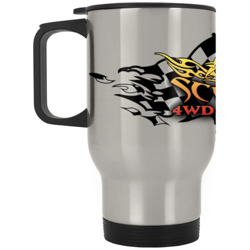 Scorpion full wrap-around logo XP8400S Silver Stainless Travel Mug