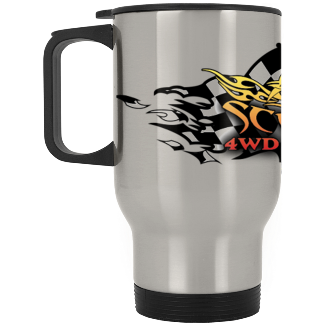Scorpion full wrap-around logo XP8400S Silver Stainless Travel Mug