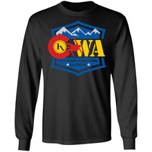 Load image into Gallery viewer, Colorado Wrestling Academy 2-sided print G240 Gildan LS Ultra Cotton T-Shirt