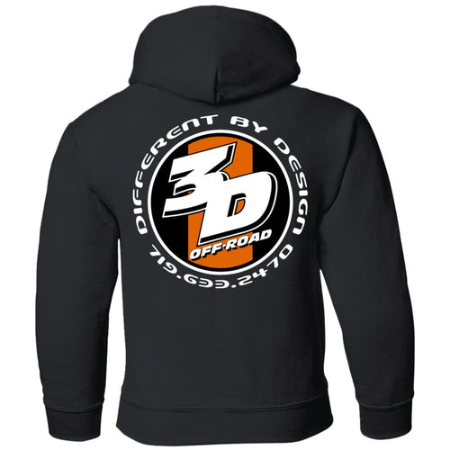 3D Offroad 2-sided print G185B Gildan Youth Pullover Hoodie