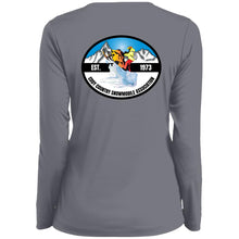 Load image into Gallery viewer, CCSA 1788 Ladies&#39; Moisture-Wicking Long Sleeve V-Neck Tee