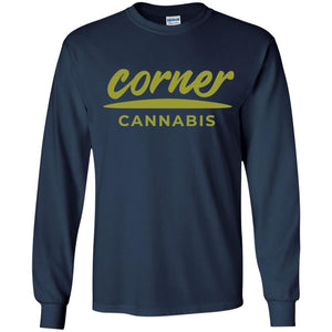 Corner Cannabis G240B Gildan Youth LS T-Shirt