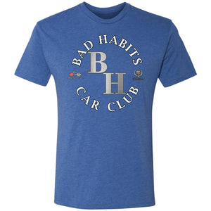 Bad Habits Car Club 2-sided print NL6010 Men's Triblend Premium T-Shirt