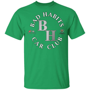 Bad Habits Car Club 2-sided print G500B Youth 5.3 oz 100% Cotton T-Shirt