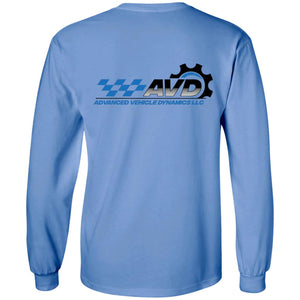 AVD black logo 2-sided print G240 Gildan LS Ultra Cotton T-Shirt