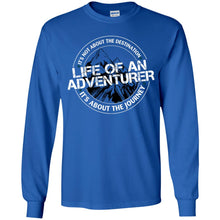 Load image into Gallery viewer, Life of an Adventurer G240B Gildan Youth LS T-Shirt