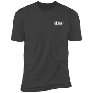 A Fab white logo NL3600 Premium Short Sleeve T-Shirt