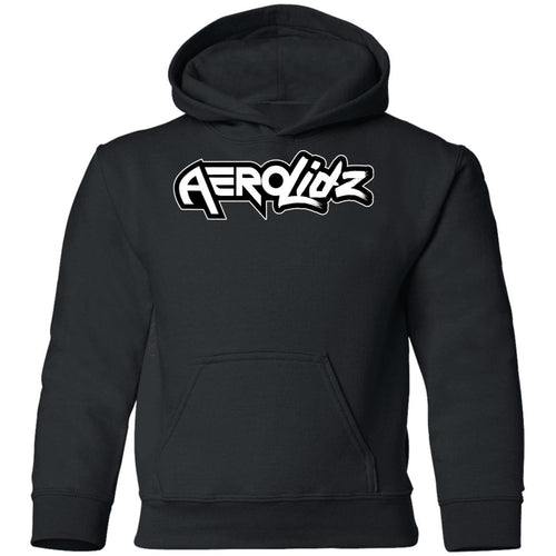 AeroLidz black & white G185B Youth Pullover Hoodie