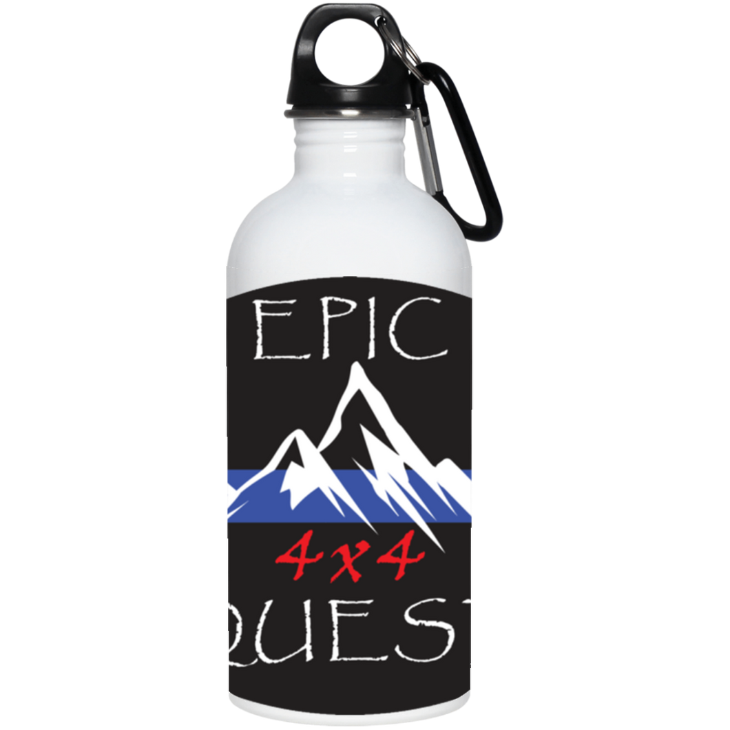 Epic 4x4 Quest full wrap around logo 23663 20 oz. Stainless Steel Water Bottle