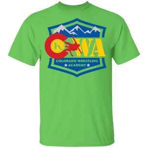 Colorado Wrestling Academy 2-sided print G500B Gildan Youth 5.3 oz 100% Cotton T-Shirt