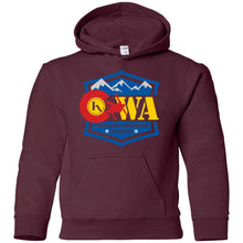 Load image into Gallery viewer, Colorado Wrestling Academy 2-sided print G185B Gildan Youth Pullover Hoodie
