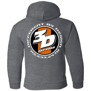3D Offroad 2-sided print G185B Gildan Youth Pullover Hoodie