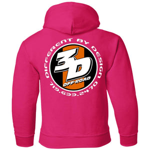 3D Offroad 2-sided print G185B Gildan Youth Pullover Hoodie