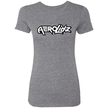 Load image into Gallery viewer, AeroLidz black &amp; white NL6710 Ladies&#39; Triblend T-Shirt