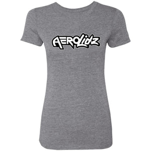 AeroLidz black & white NL6710 Ladies' Triblend T-Shirt