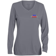 Load image into Gallery viewer, ACSA 1788 Ladies&#39; Moisture-Wicking Long Sleeve V-Neck Tee