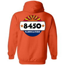 Load image into Gallery viewer, 8450 Fabrication 2-sided print G185 Gildan Pullover Hoodie 8 oz.