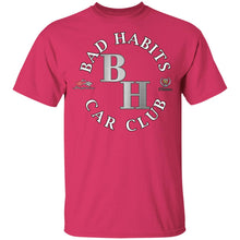 Load image into Gallery viewer, Bad Habits Car Club 2-sided print G500B Youth 5.3 oz 100% Cotton T-Shirt