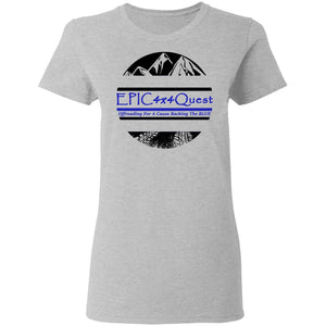 Circle EPIC Mountain Black and Blue G500L Ladies' 5.3 oz. T-Shirt