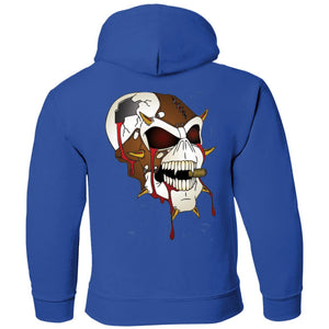 Dark Side Racing 2-sided print w/ skull on back G185B Gildan Youth Pullover Hoodie
