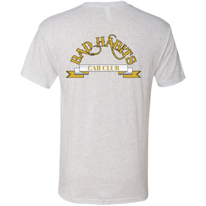 Bad Habits Car Club 2-sided print NL6010 Men's Triblend Premium T-Shirt