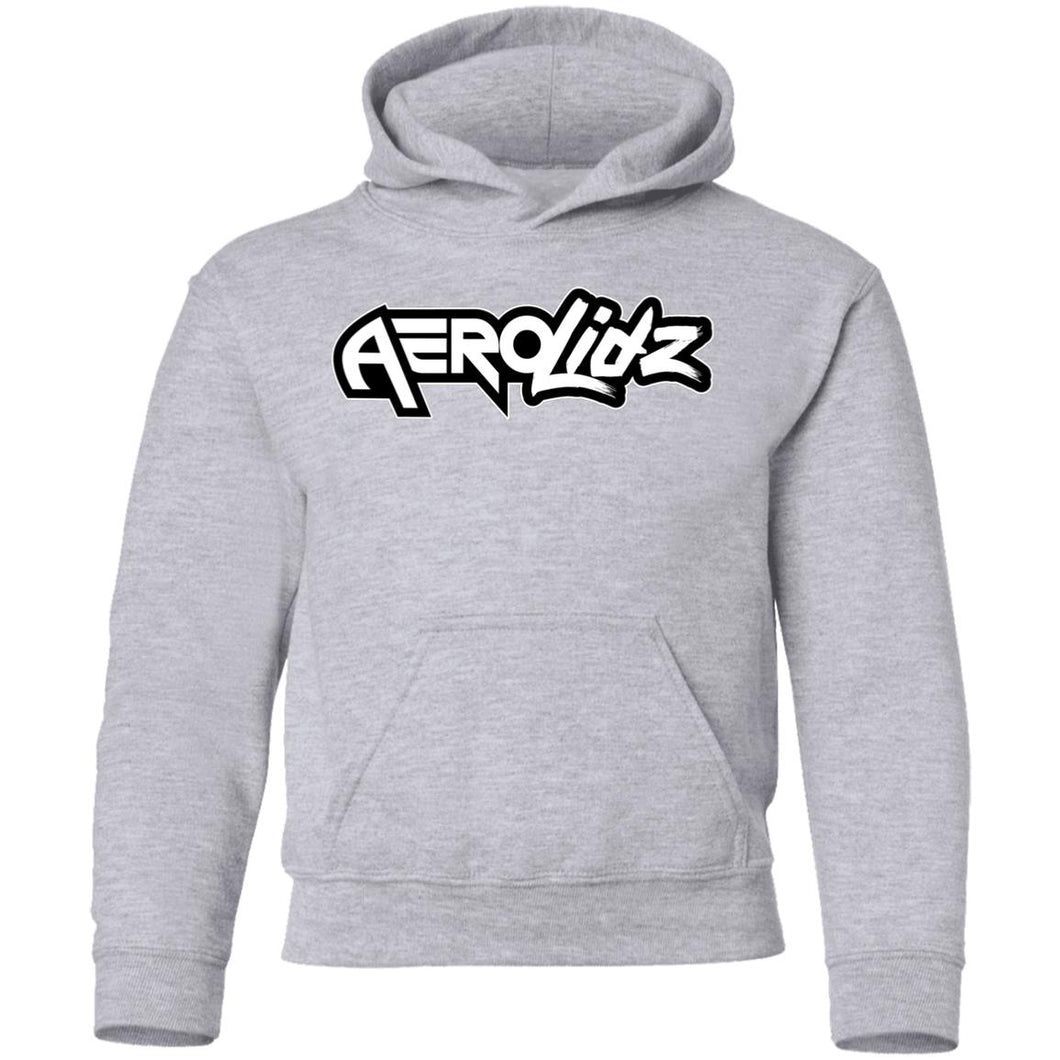 AeroLidz black & white G185B Youth Pullover Hoodie