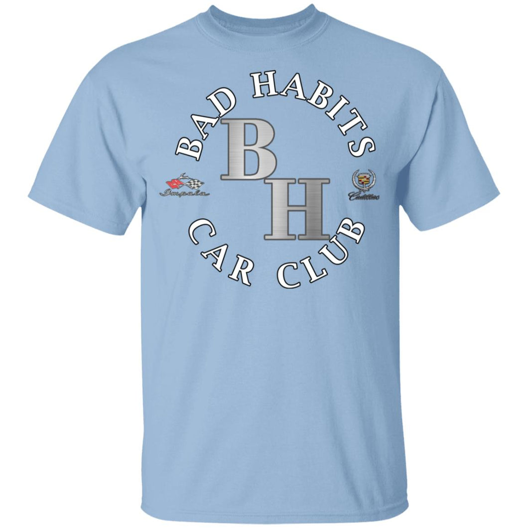 Bad Habits Car Club 2-sided print G500B Youth 5.3 oz 100% Cotton T-Shirt