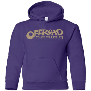 Offroad Design beige logo G185B Gildan Youth Pullover Hoodie