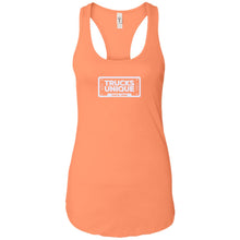 Load image into Gallery viewer, Trucks Unique 2-sided print NL1533 Next Level Ladies Ideal Racerback Tank