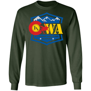 Colorado Wrestling Academy 2-sided print G240 Gildan LS Ultra Cotton T-Shirt