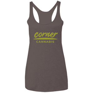 Corner Cannabis NL6733 Ladies' Triblend Racerback Tank