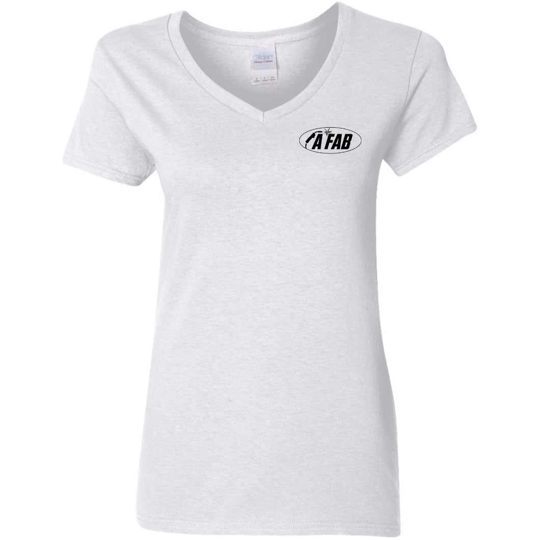 A Fab G500VL Ladies' 5.3 oz. V-Neck T-Shirt