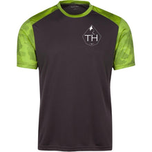 Load image into Gallery viewer, TH white logo 2-sided print ST371 CamoHex Colorblock T-Shirt