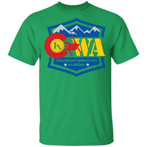 Colorado Wrestling Academy 2-sided print G500B Gildan Youth 5.3 oz 100% Cotton T-Shirt