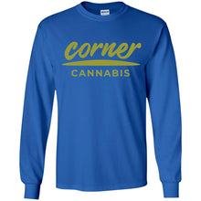 Load image into Gallery viewer, Corner Cannabis G240B Gildan Youth LS T-Shirt