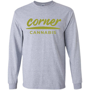 Corner Cannabis G240B Gildan Youth LS T-Shirt
