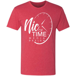 Nic of Time white logo NL6010 Men's Triblend T-Shirt